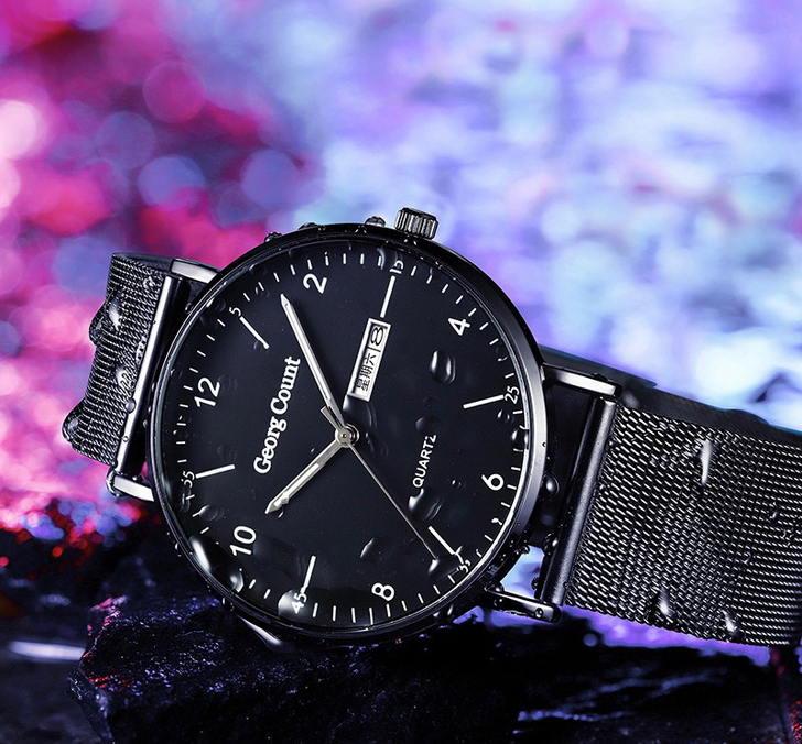 手表男高中初中学生防水夜光石英表酷炫潮流全...