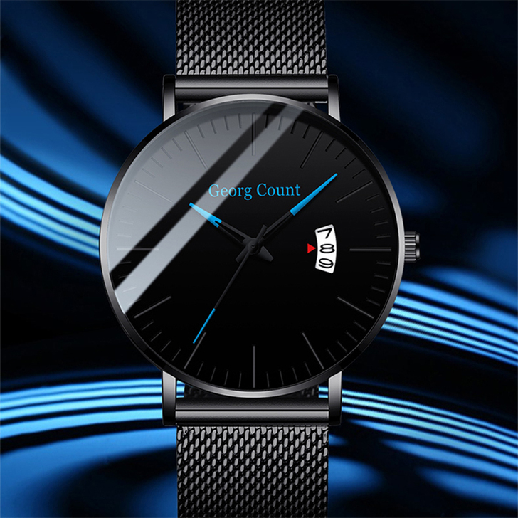 手表男学生潮流防水超薄新款简约概念机械表韩...