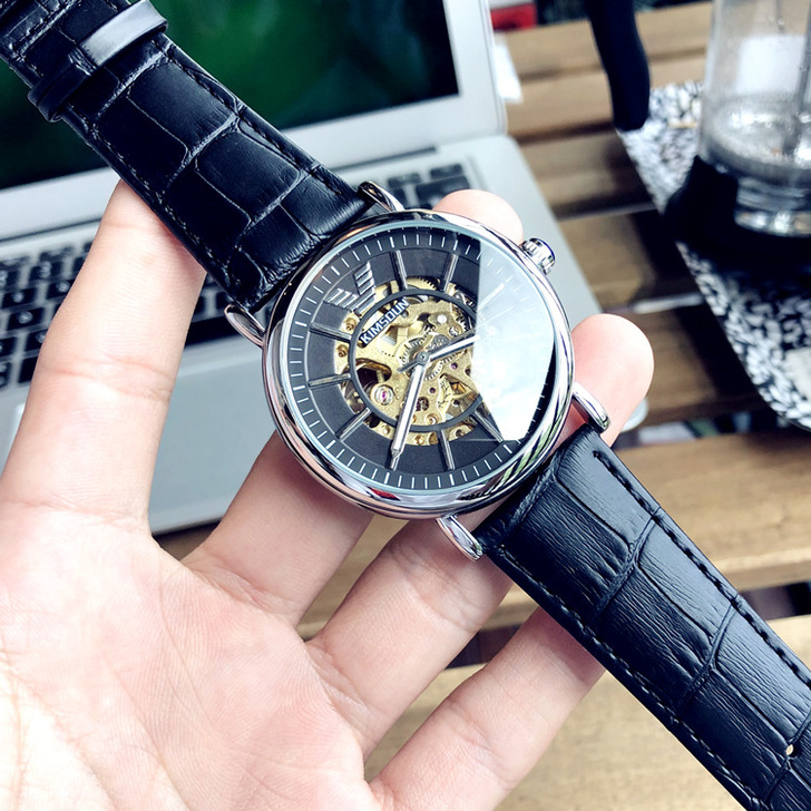 阿玛妮正品黑武士手表男士全自动机械表学生商...