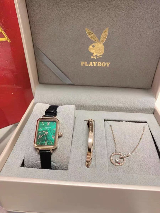 PLAYBOY/花花公子  轻奢小绿表套装...