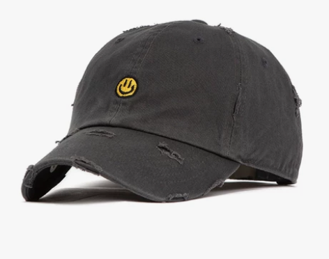 FLIPPER棒球帽代购男女春夏可爱笑脸刺...