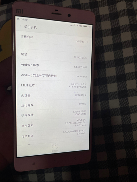 小米note LTE 版！3+16 无拆修...
