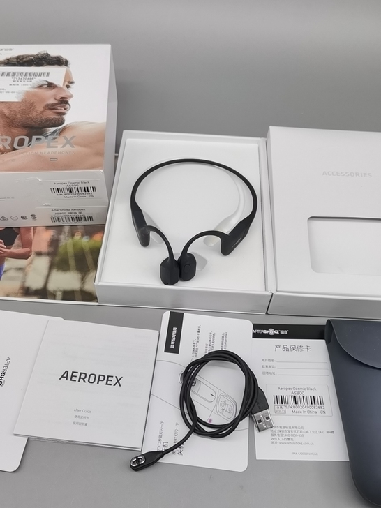 韶音as800骨传导耳机闲置黑色正品