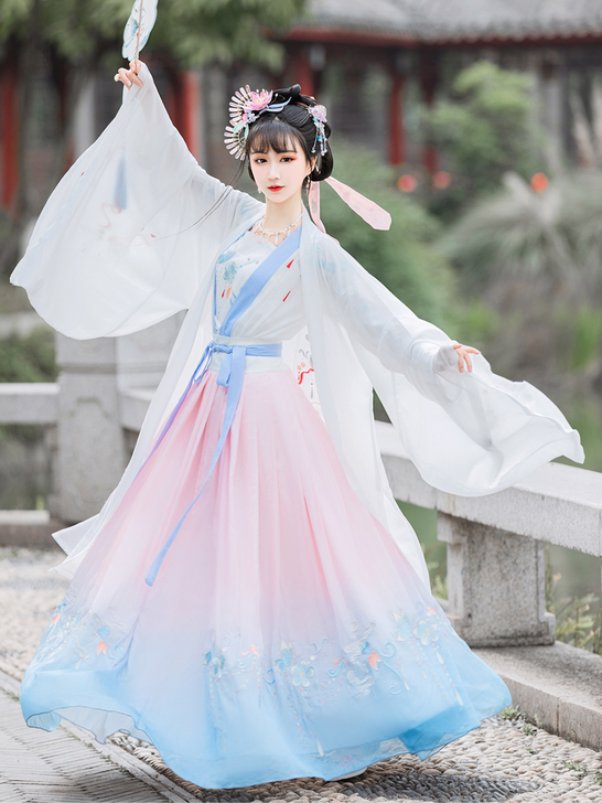 浣歌汉服女正品原创中国风超仙古装白菜正版齐...