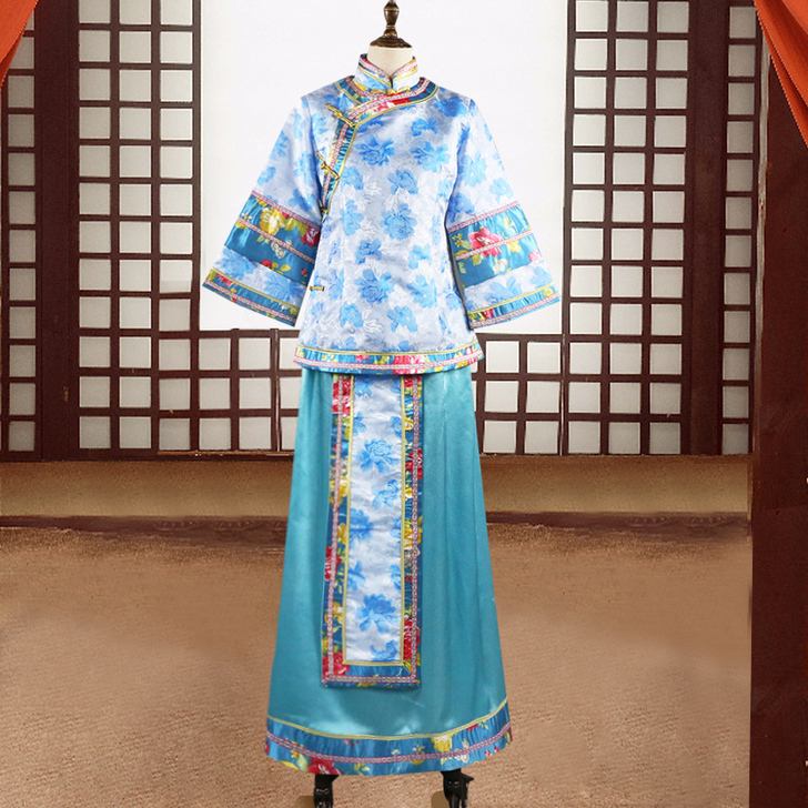 古装女丫鬟伴娘喜服中式闺蜜团秀禾礼服锁清秋...
