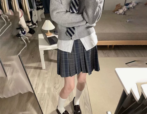 今淑女高/原创正品JK制服格裙百褶裙女春