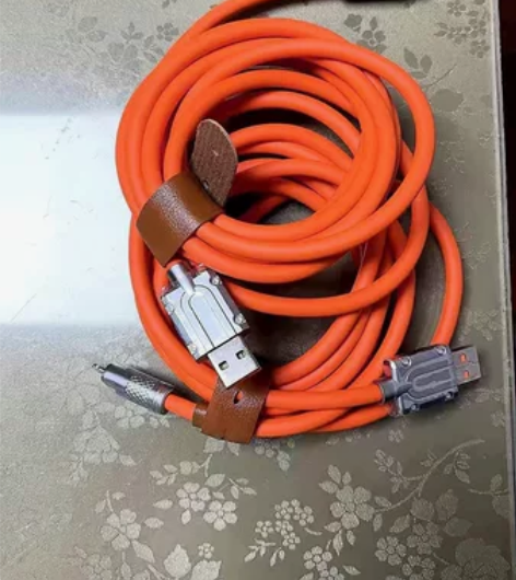 抖音网红机克线6A加粗120W快充USB数...