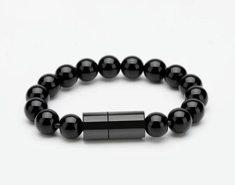 Gfm创意便携充电宝手环数据线短手链式佛珠...