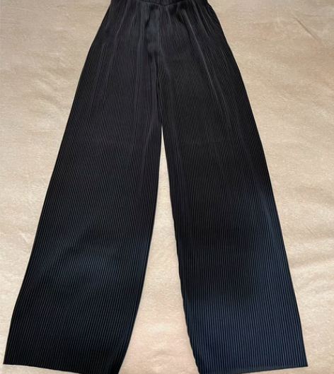 裤子女春秋2022年新款直筒宽松冰丝阔腿裤...