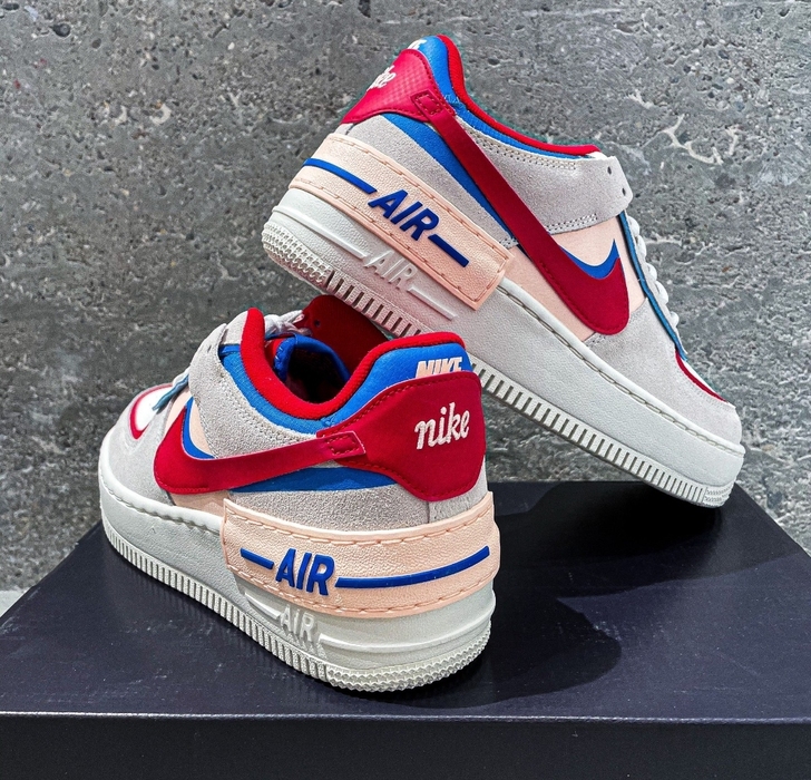 耐克Air Force 1 白蓝灰 马卡龙...