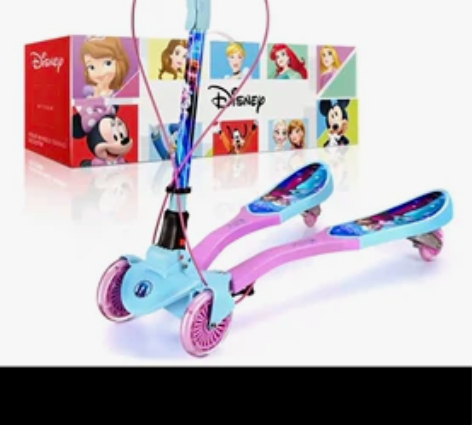 迪士尼(Disney) 滑板车儿童 紫色冰...