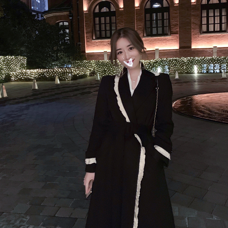 byyou 毛呢外套，穿了一两次，几乎全新