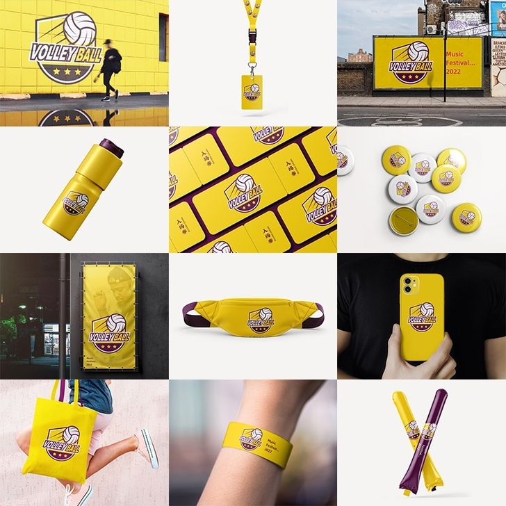 潮流运动文创品牌LOGO作品集展示VI智能...