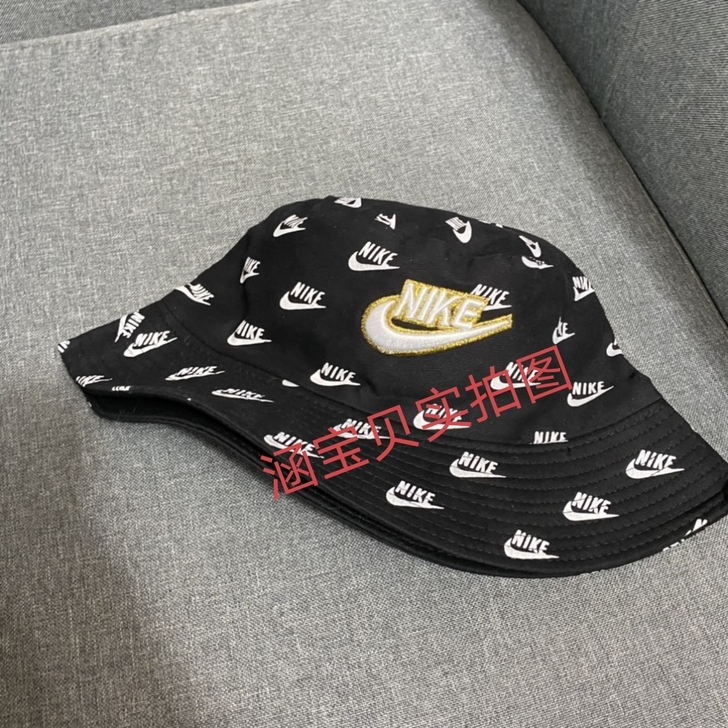 双面可戴耐克刺绣LOGO渔夫帽情侣帽