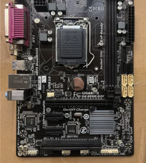 出自用技嘉b85m-d3v主板，功能完好无...