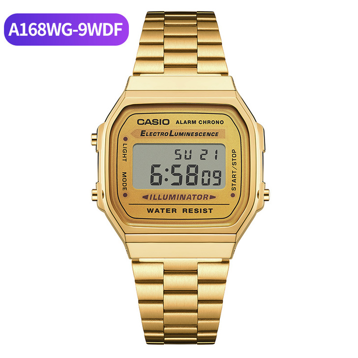 casio卡西欧小金表手表男小方块金块女复...