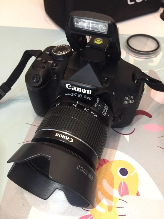 闲置佳能600d单反相机带18-55二代单...
