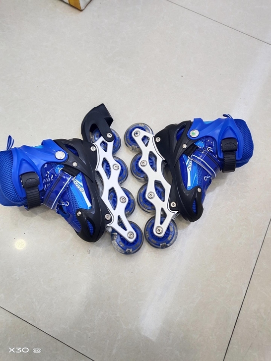 溜冰鞋儿童全套装男女直排轮滑冰鞋旱冰鞋轮滑...