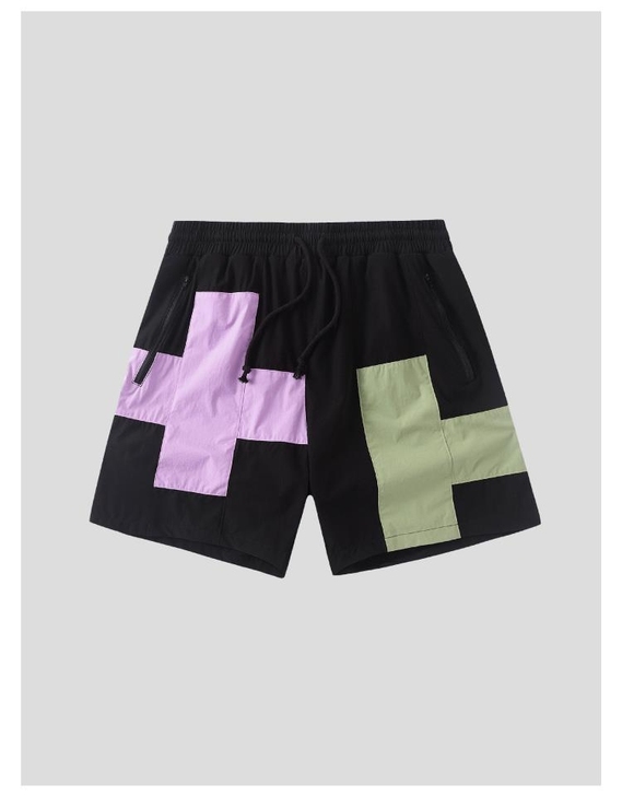 EQUALIZER 官方梭织撞色LOGO短...