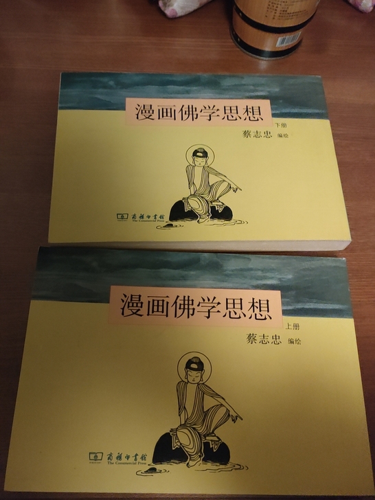 蔡志忠漫画上下两册。