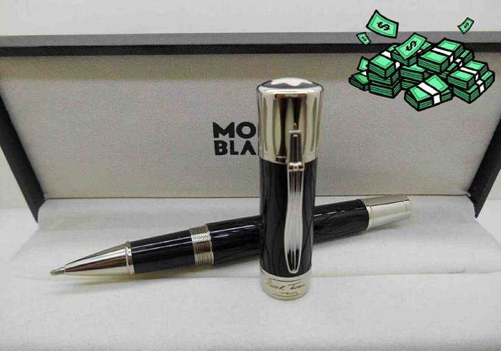 #高端签字笔#  万宝龙 马克吐温冰裂纹经...