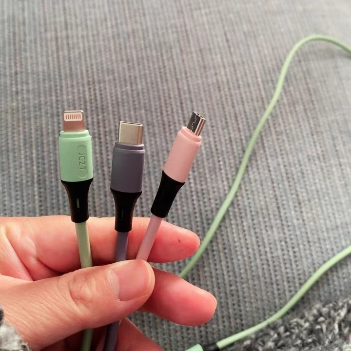 全新包邮 一拖三快充数据线 三合一快充线 ...