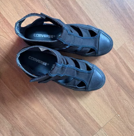 匡威日本代购买回来的 235mm脚长可穿 ...