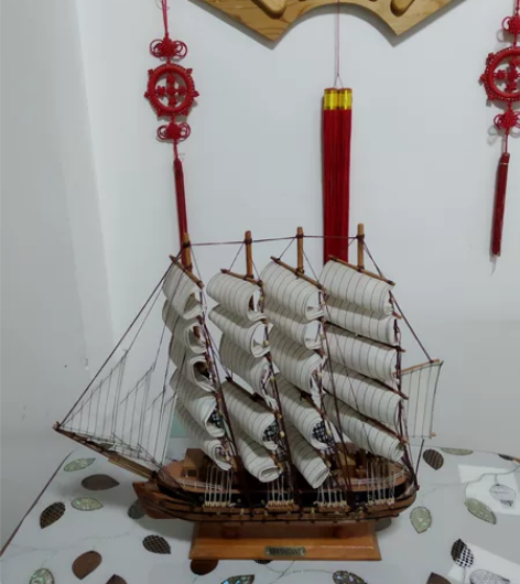 帆船模型，纯手工制作 感兴趣的话点“我想要...