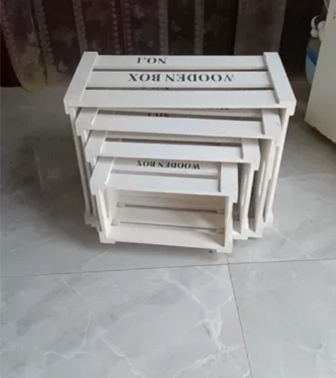 实木婚庆复古木框储物箱森系婚礼道具摆件迎宾...