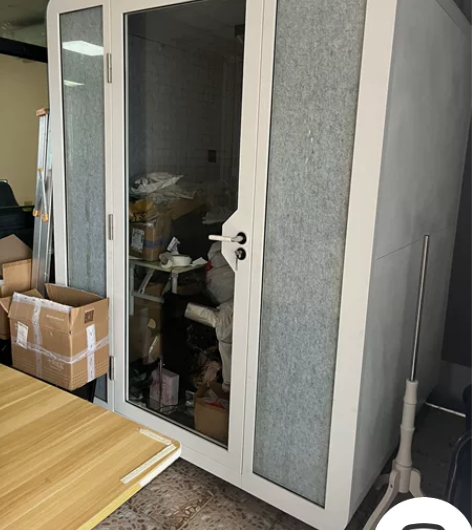 隔音房家用网络直播间移动电话亭录音棚室内静...