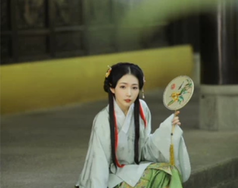 兰若庭 汉服 如意 明制 妆花 马面 绿色...