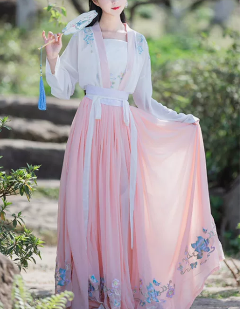 汉服女原创小个子中国风春夏改良齐腰襦裙