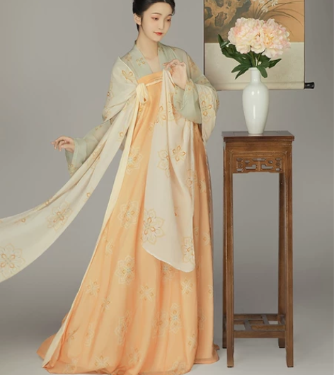 柒邑【忆长安】汉服女原创唐风齐胸衫裙复原款...