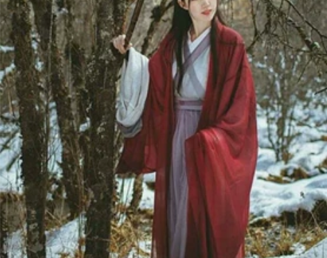 司南阁空灵红颜魏晋风传统汉服大全套白色蝴蝶...