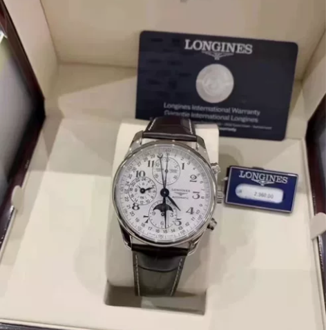 自己的 浪琴 名匠八针月相男士机械表 手表...