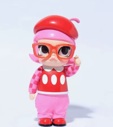 泡泡玛特molly老夫子bjd 全新，有金币