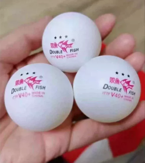 双鱼三3星乒乓球V40+新材料100只桶装...