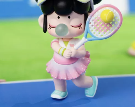 囡茜运动会系列网球~ 无暇完好 有盒有卡有...