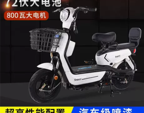 电瓶车72v电动车长跑伏成人锂电动自行车池...