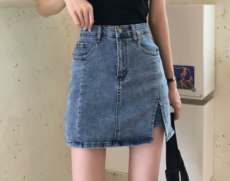 牛仔裙短裙女夏季2021新款爆款半身裙高腰...