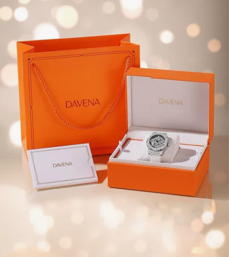 DAVENA蒂玮娜五芒星时来运转手表女款满...