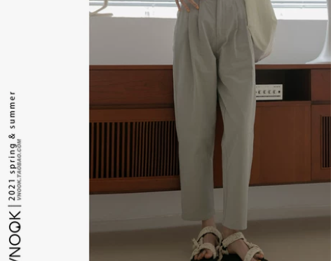 ?VNOOK休闲裤女ins潮2021新款春...