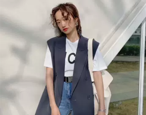 FINOA2020春季新品韩版宽松百搭背心...