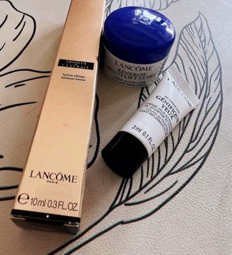 全新兰蔻黑金焕白霜眼霜小样打包出，旗舰店赠...