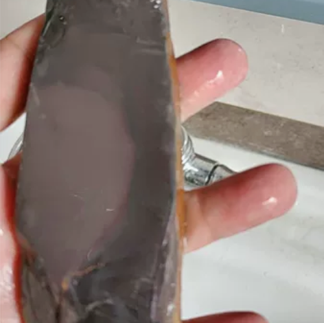 鱼脑冻把件，端砚鱼脑冻，细腻滋润，可做赏玩...
