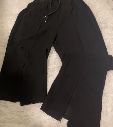 休闲黑色直筒长裤，秋冬款不加绒均码30包邮...