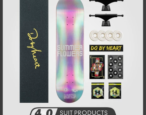 dbh滑板初学者青少年成人男女四轮双翘组装...