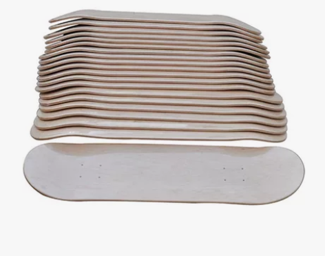 外贸尾货，AA成人双翘滑板裸板面8层东北枫...