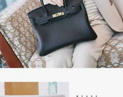 荔枝纹铂金包真皮头层牛手提包大容量新娘婚凯...