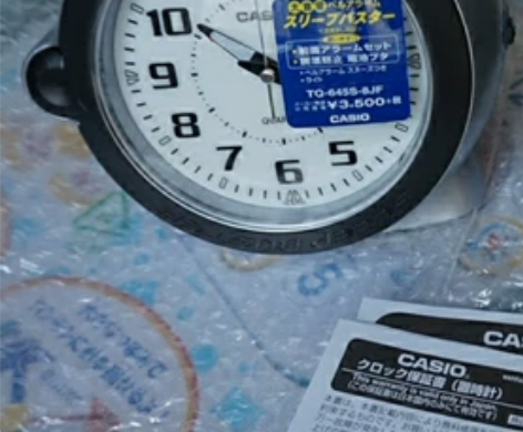 日本原装卡西欧点子闹钟!品相如图!商标还在...
